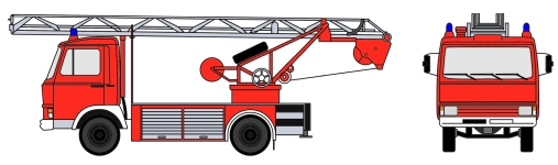 Loewe 4125 - H0 - Iveco Magirus Zeta  90M5 - DL18 Neutral